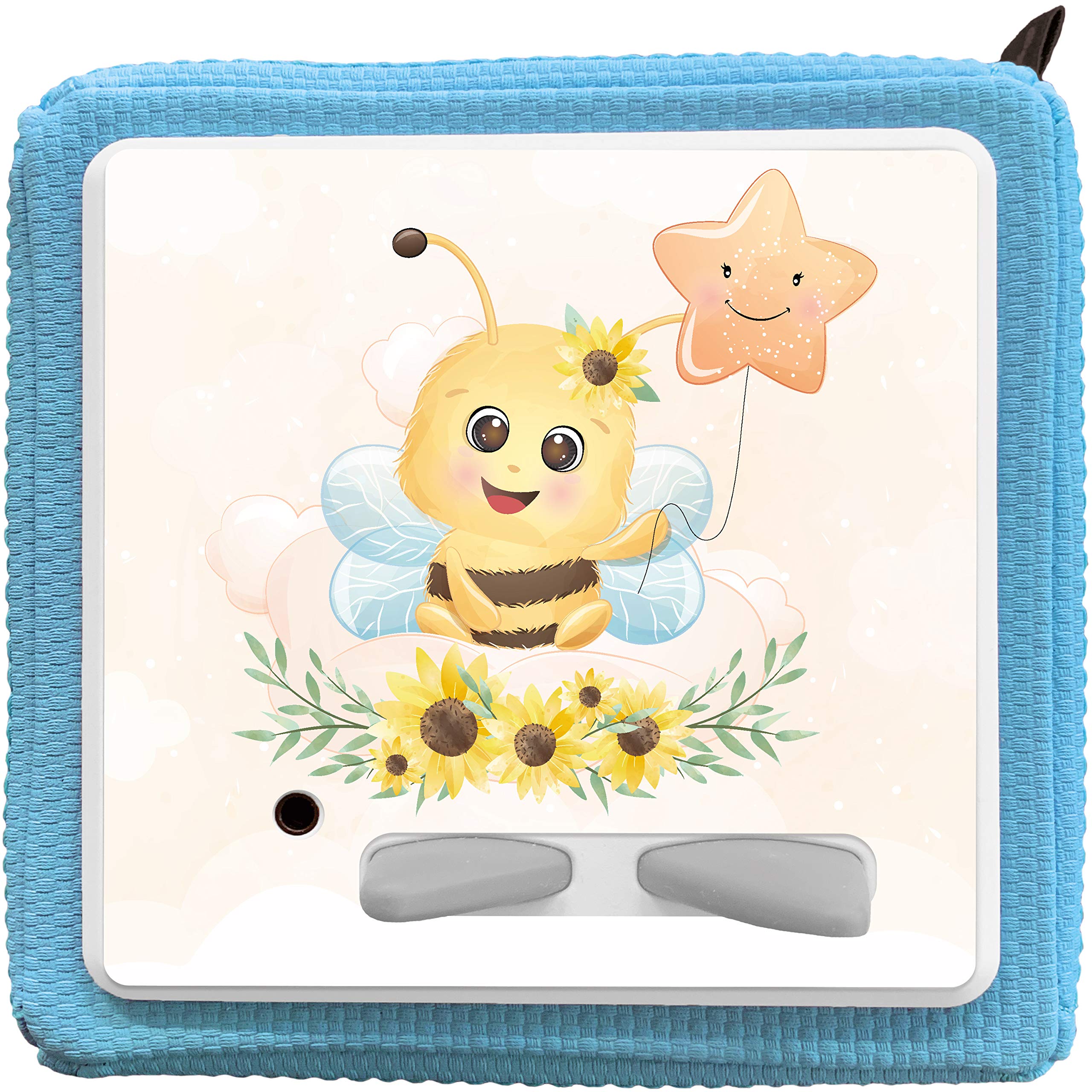 K002 | Protective Cover for Toniebox Self-Adhesive Fitted Film Motifs Accessories for Children Toy Sticker Personalised Name (No. 33 Bee, without Name of Choice) — image 1
