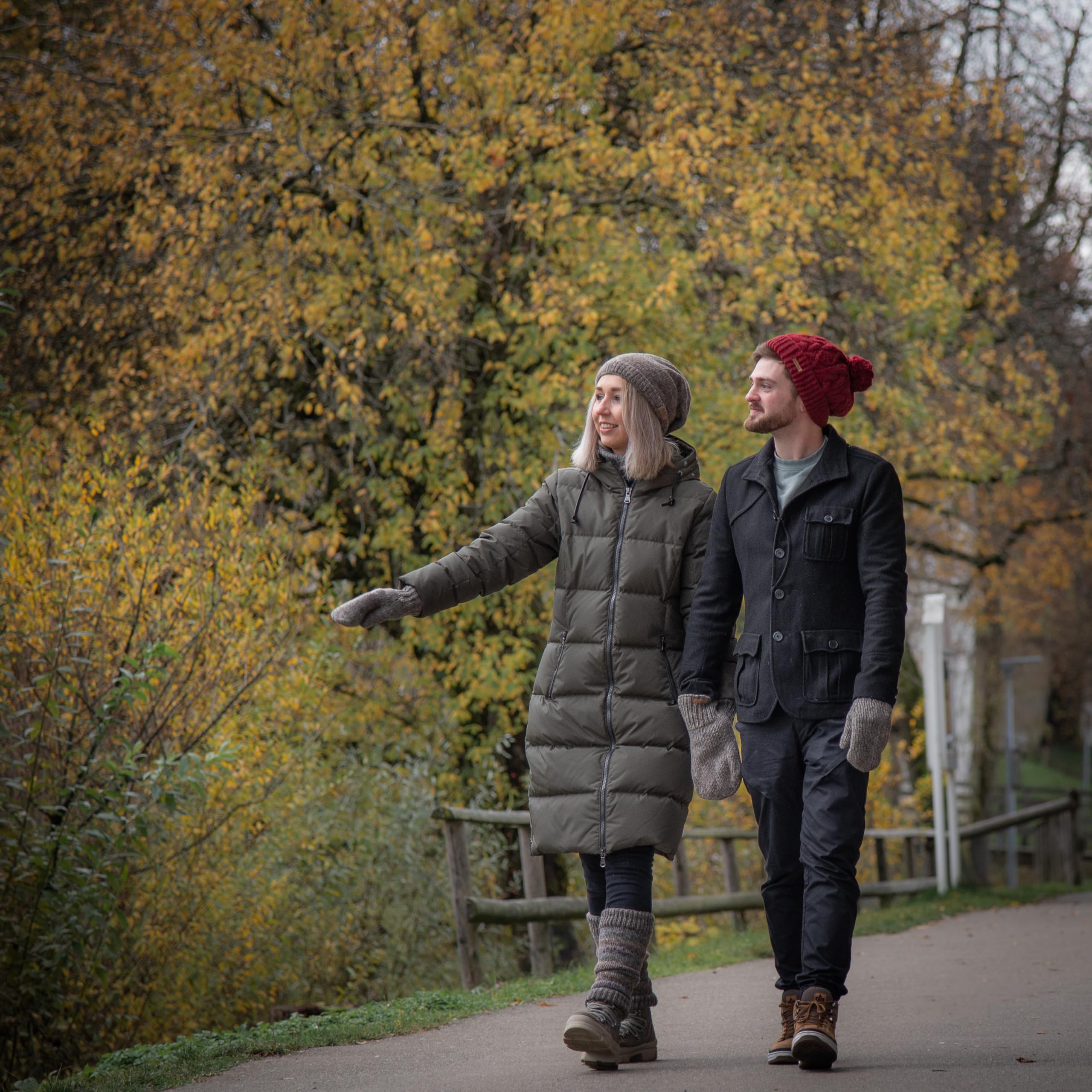 McRon Set Partnerhandschuh Modell Valentin + Fäustlinge