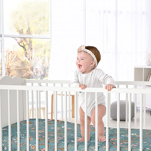 Miniatura 8 de Sweet Jojo Designs Orange Girl - Sábana bajera ajustable para cuna para bebé, recién nacido, habitación de bebé, colchón estándar óxido quemado para