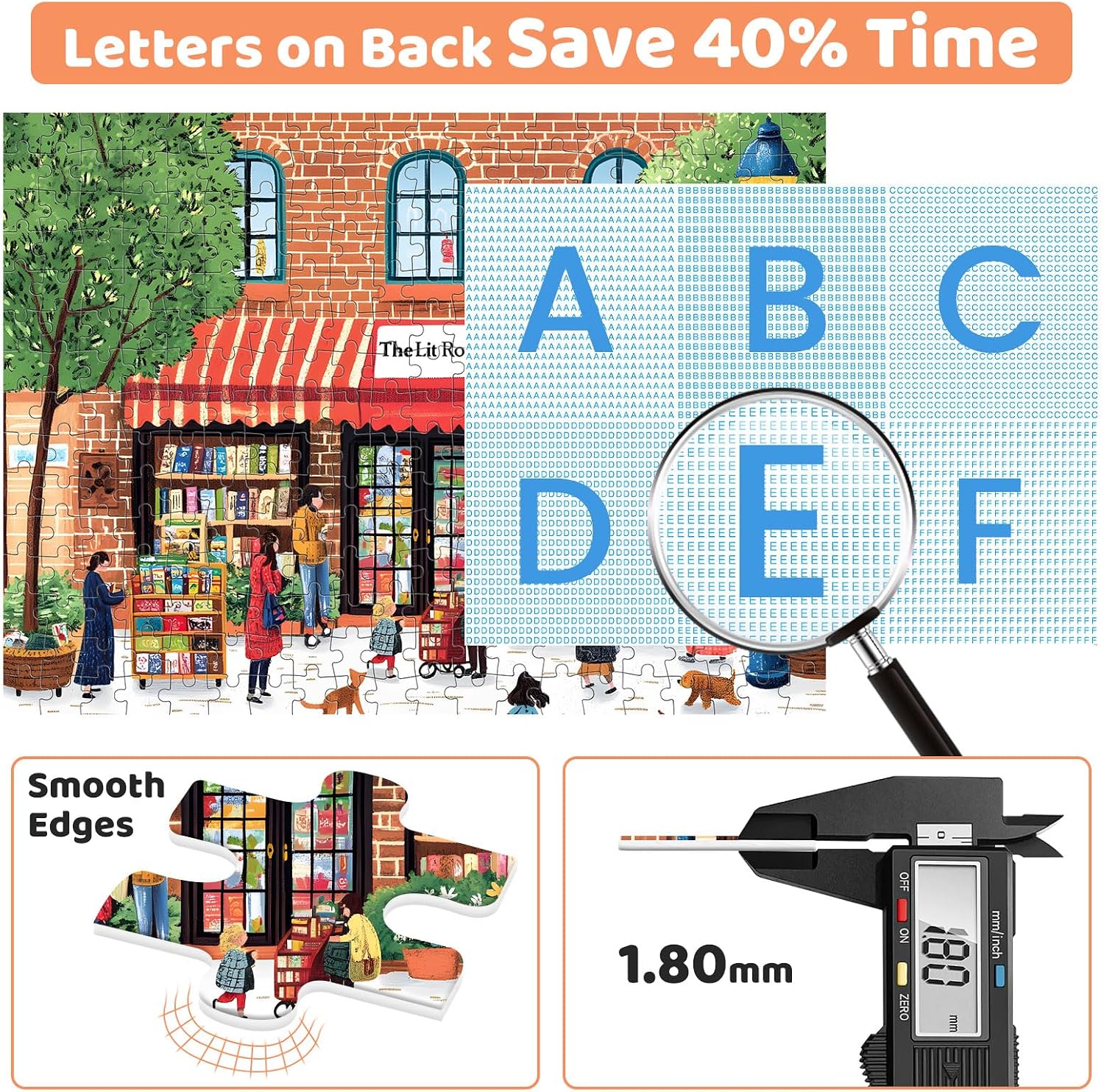 300 Piece Puzzles for Adults,Cozy Bookstore Jigsaw Puzzles 300 Pieces image 3