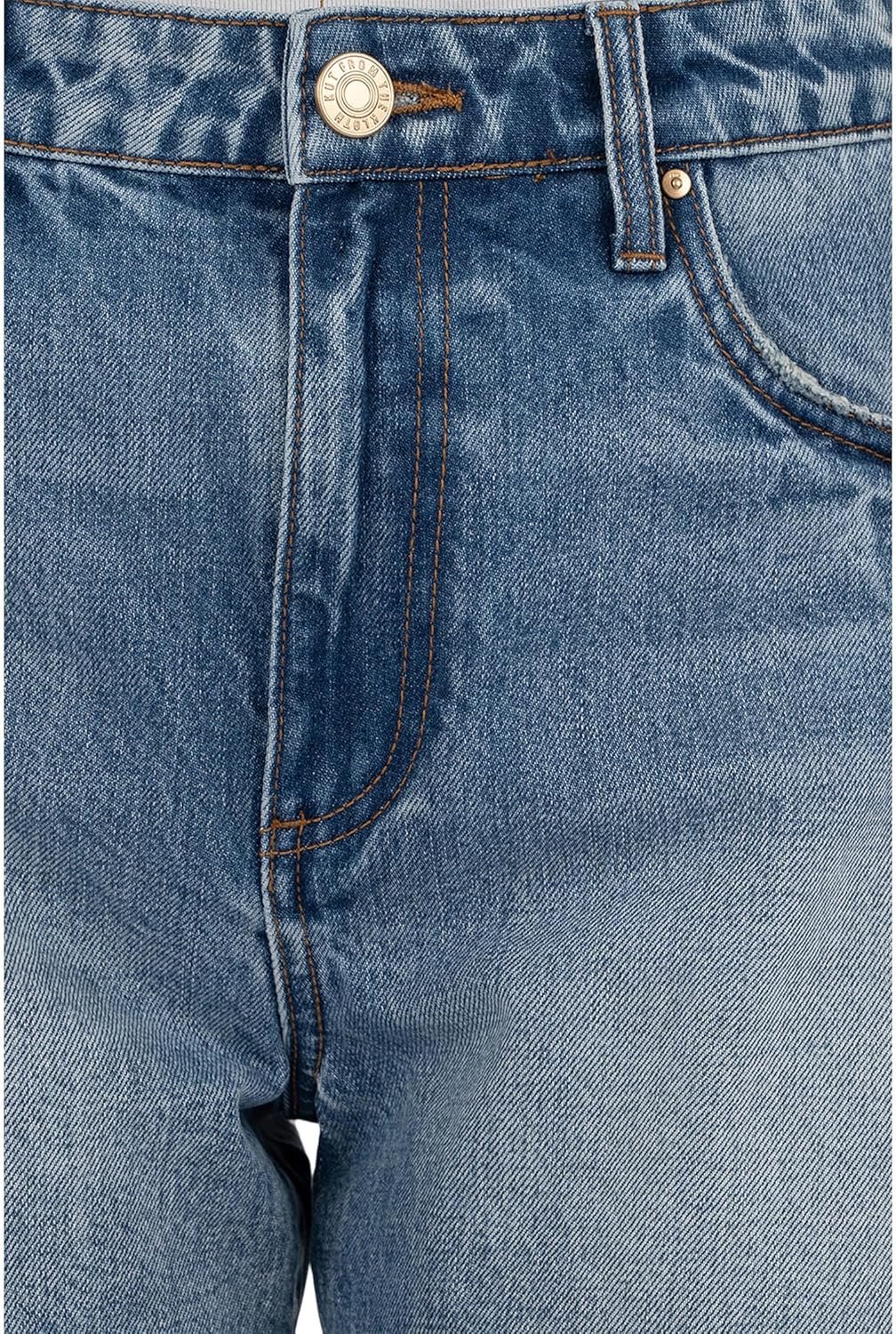 KUT from the Kloth Taylor High Rise Shorts with 5 Pockets with Raw Hem - Image 3