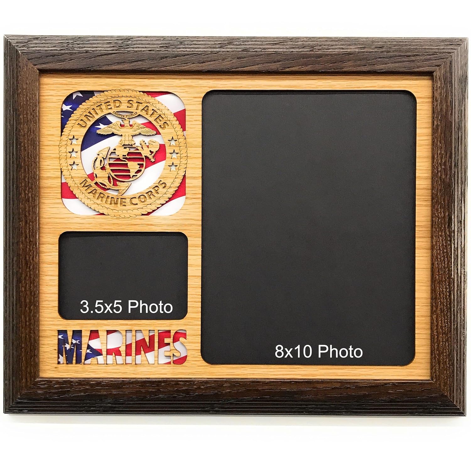 US Marine Corps Picture Frame (11x14 Layout I, Dark