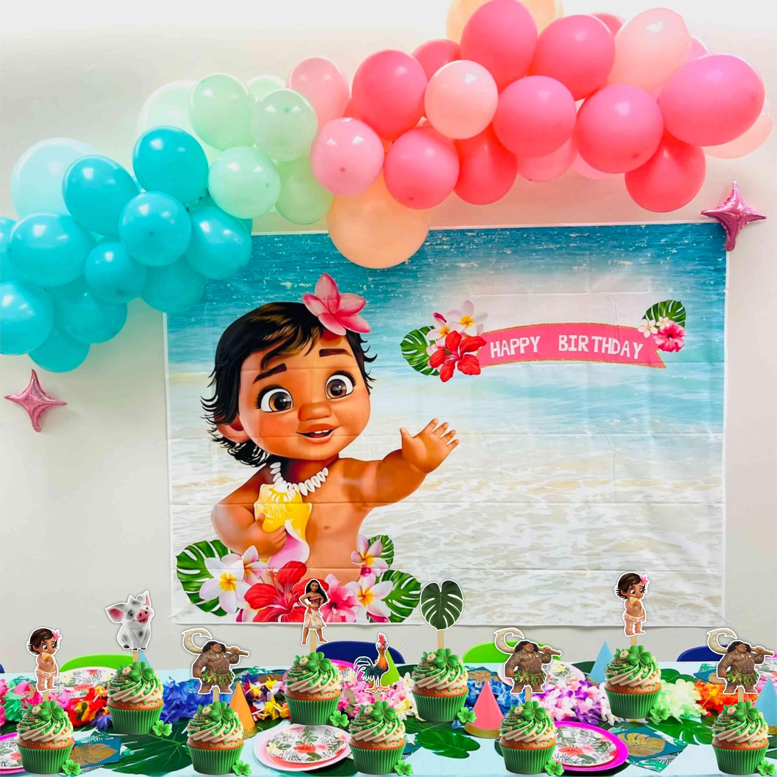 Decoración para cupcakes Mna - Decoración de fiesta personalizada - Elegante decoración para tartas - Opciones de nombre y edad - Perfecto para cumpleaños y eventos de celebración