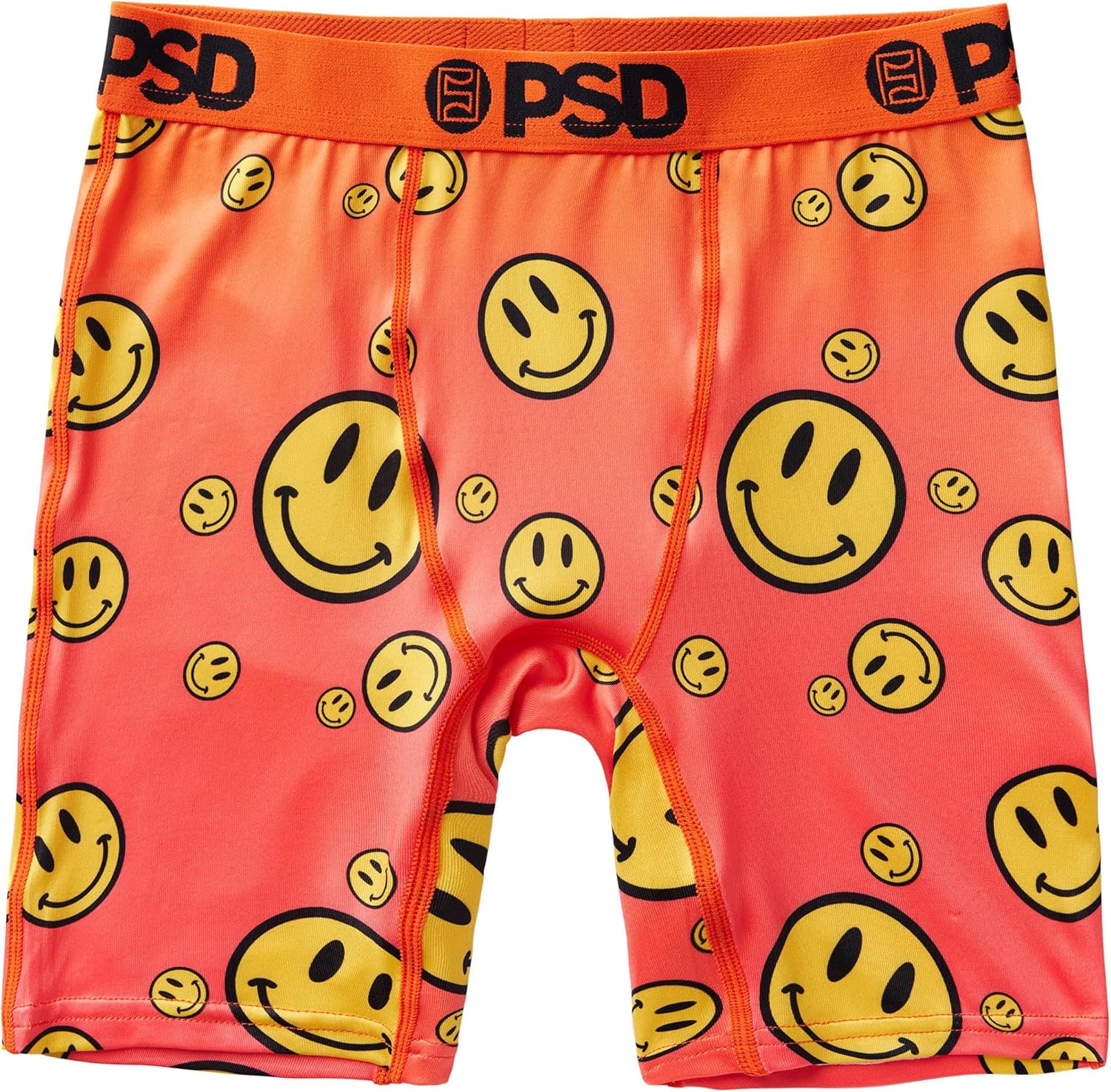 PSD Youth Smiley Face Boxer Briefs – Fun Graphic Stretch Underwear