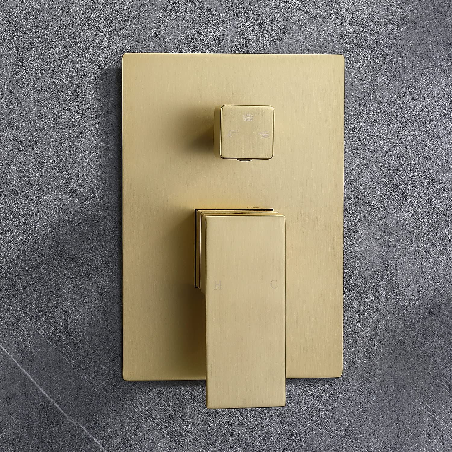 Buy Drettyer Brushed Gold Concealed Brass 3 Way Outlet Function Shower