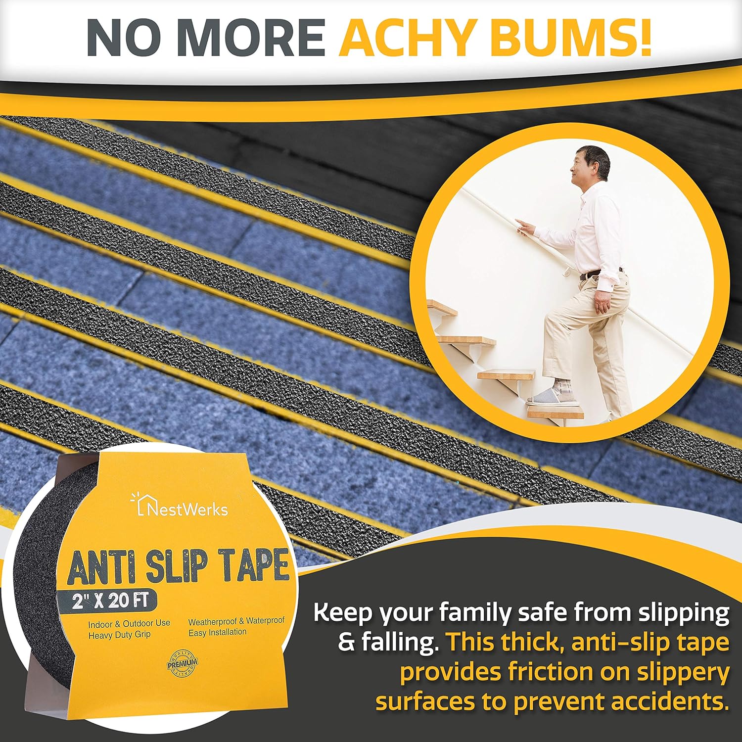 Bеѕt Dеаl Chеар 🛒 Anti Slip Tape - Heavy Duty Grip Tape Roll and High Traction Non Slip Tape for Outdoor and Indoor Stairs and Steps. Easy to Apply Safety Non Skid Tape - 4 x 33' (Pack of 4) Buу 1 gеt 1 Anti Slip Tape - Heavy Duty Grip Tape Roll and High Traction Non Slip Tape for Outdoor and Indoor Stairs and Steps. Easy to Apply Safety Non Skid Tape - 4 x 33' (Pack of 4)