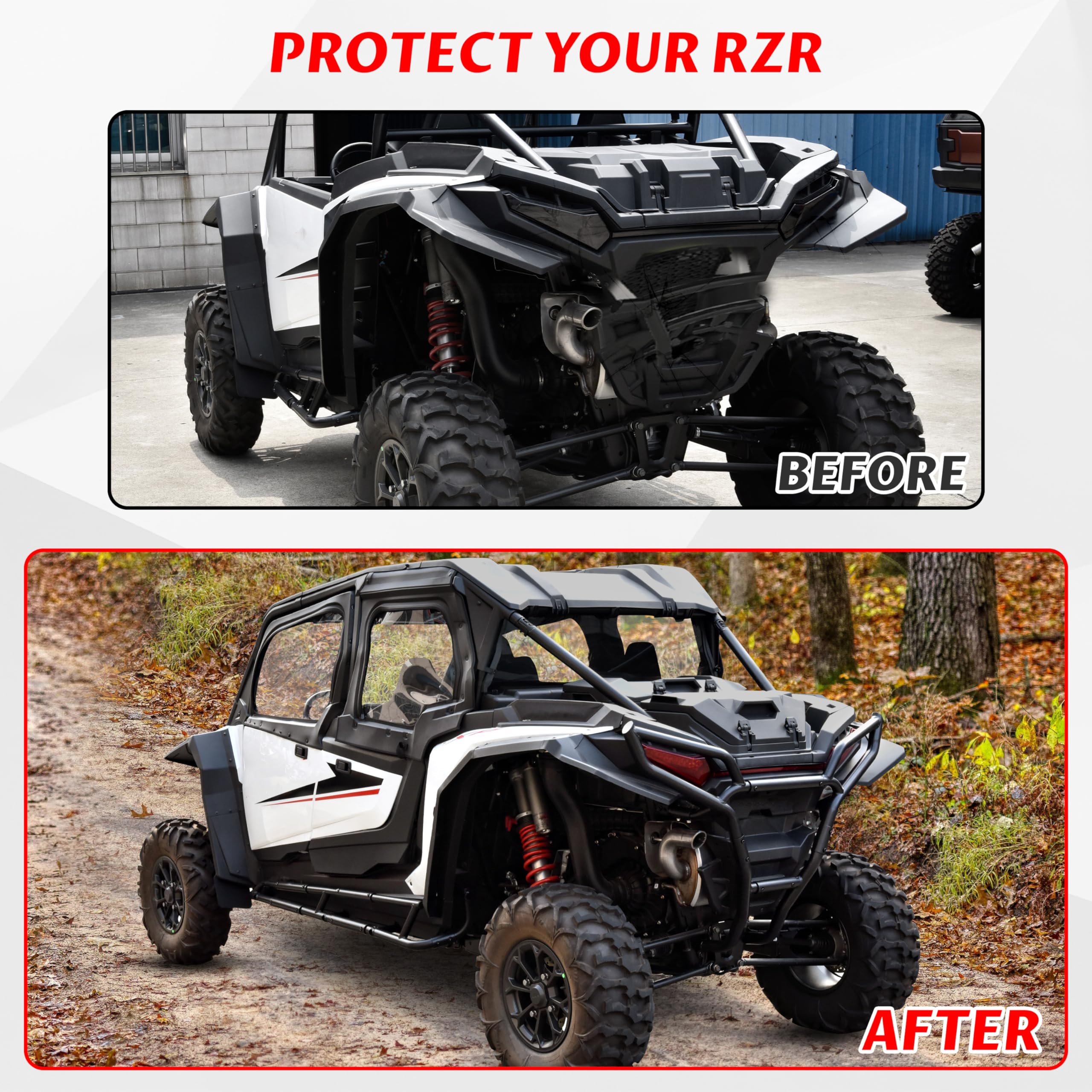 Amazon.com: SAUTVS Rear Bumper for Polaris RZR XP/XP4 1000 2024