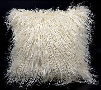 cream fluffy pillows