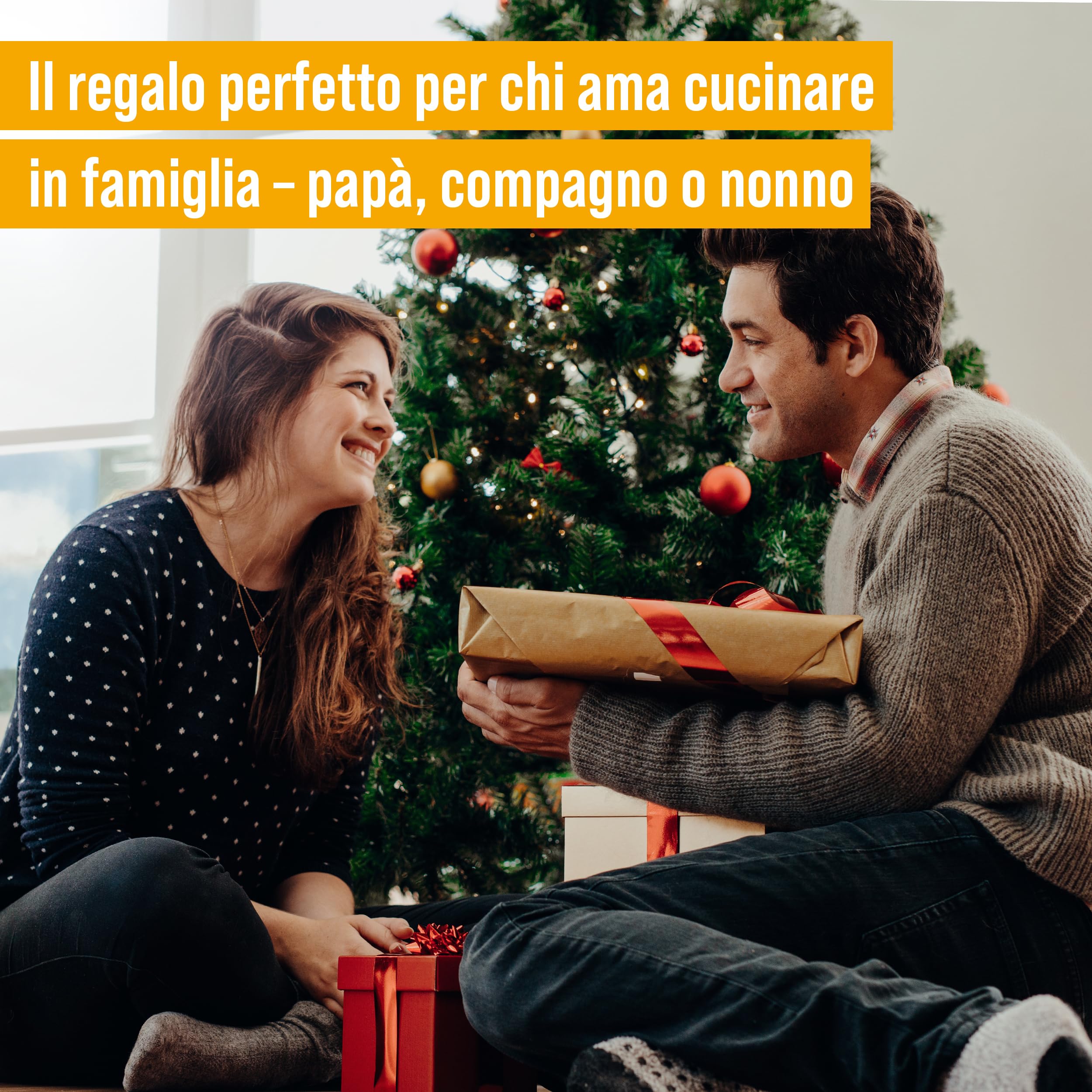 Chef Pomodoro Pietra Refrattaria per Pizza da Forno 40,6 x 40,6 cm, (6,35 mm), Pietra Pizza Barbecue, Piastra Forno Refrattaria, per forno elettrico di casa, in acciaio con fori per sollevamento