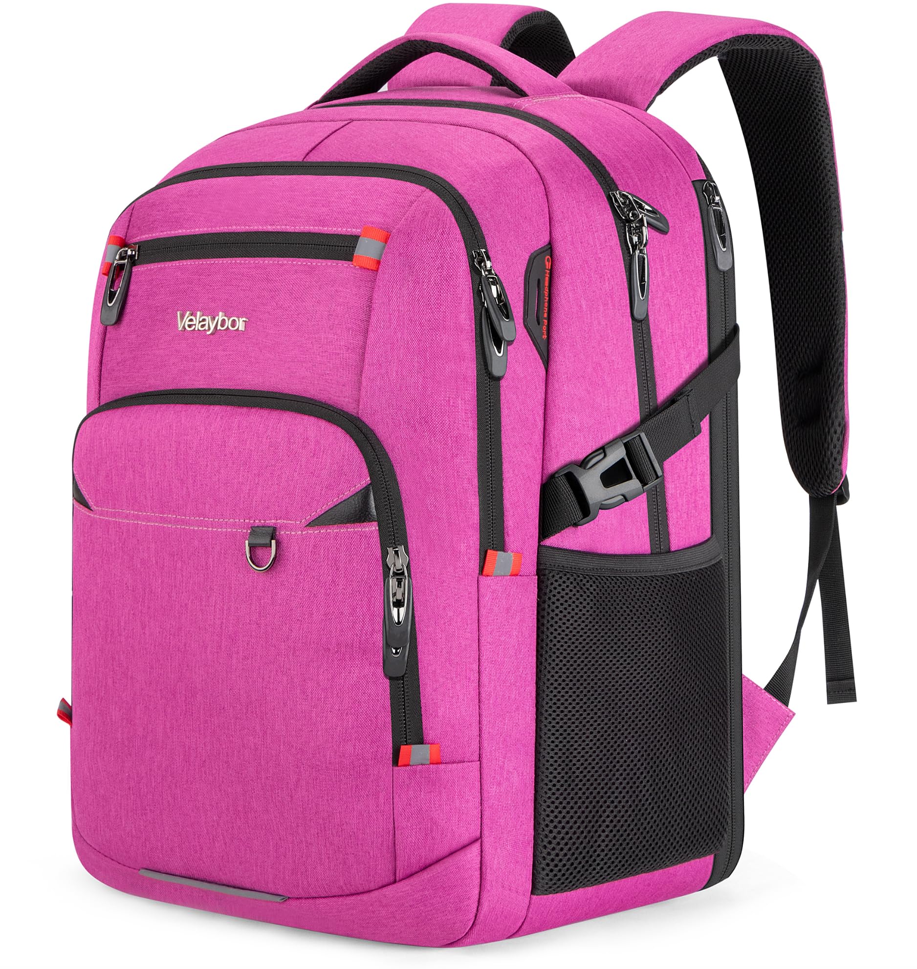 Velaybor 40L Expandable Laptop Backpack, Anti-thief Travel Backpack, Airline Approved Business Waterproof Carry on Luggage, Fits 15.6" Laptop for Men