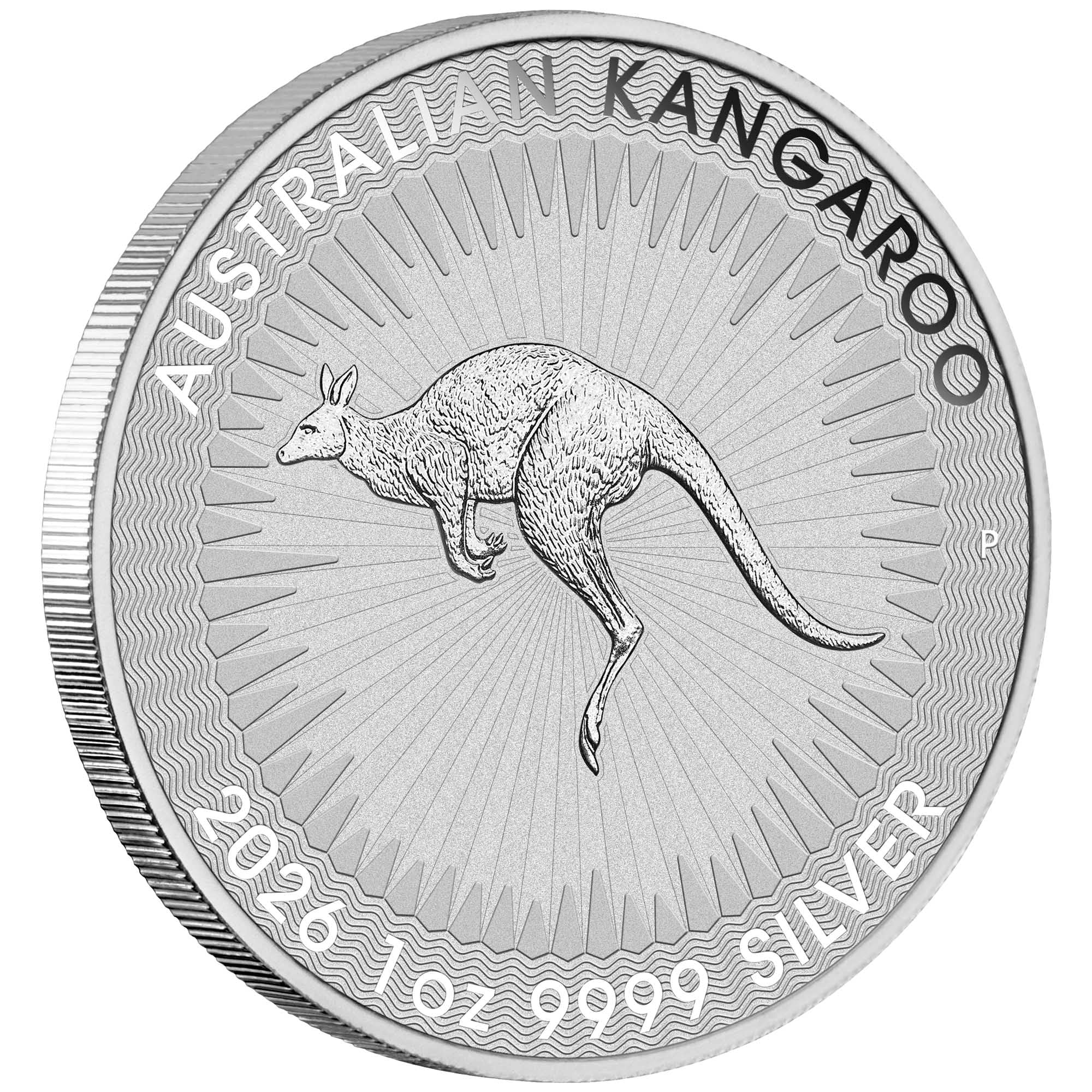 Silbermünze 1 oz Känguru 2026 Perth Mint Australien 999 Silber