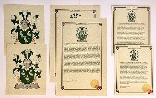 Miniatura 1 de Condon - Last Name Coat of Arms, Family Crest and History Print Set (2 Pack)