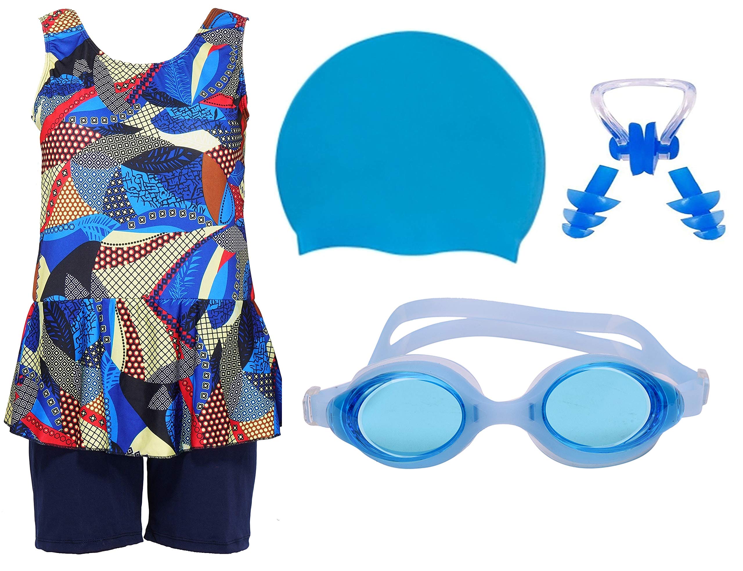 Wetex Premium Swimming Combo kit for Girls Women (6-7 Years, Light Blue) (B07PQT5HVV) Amazon Price History, Amazon Price Tracker