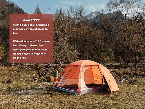 Miniatura 6 de Triphyr - Tienda de campaña para mochileros con extensión F-Nexus para 2 personas, refugio de extensión acoplable, tienda ligera para 2 personas