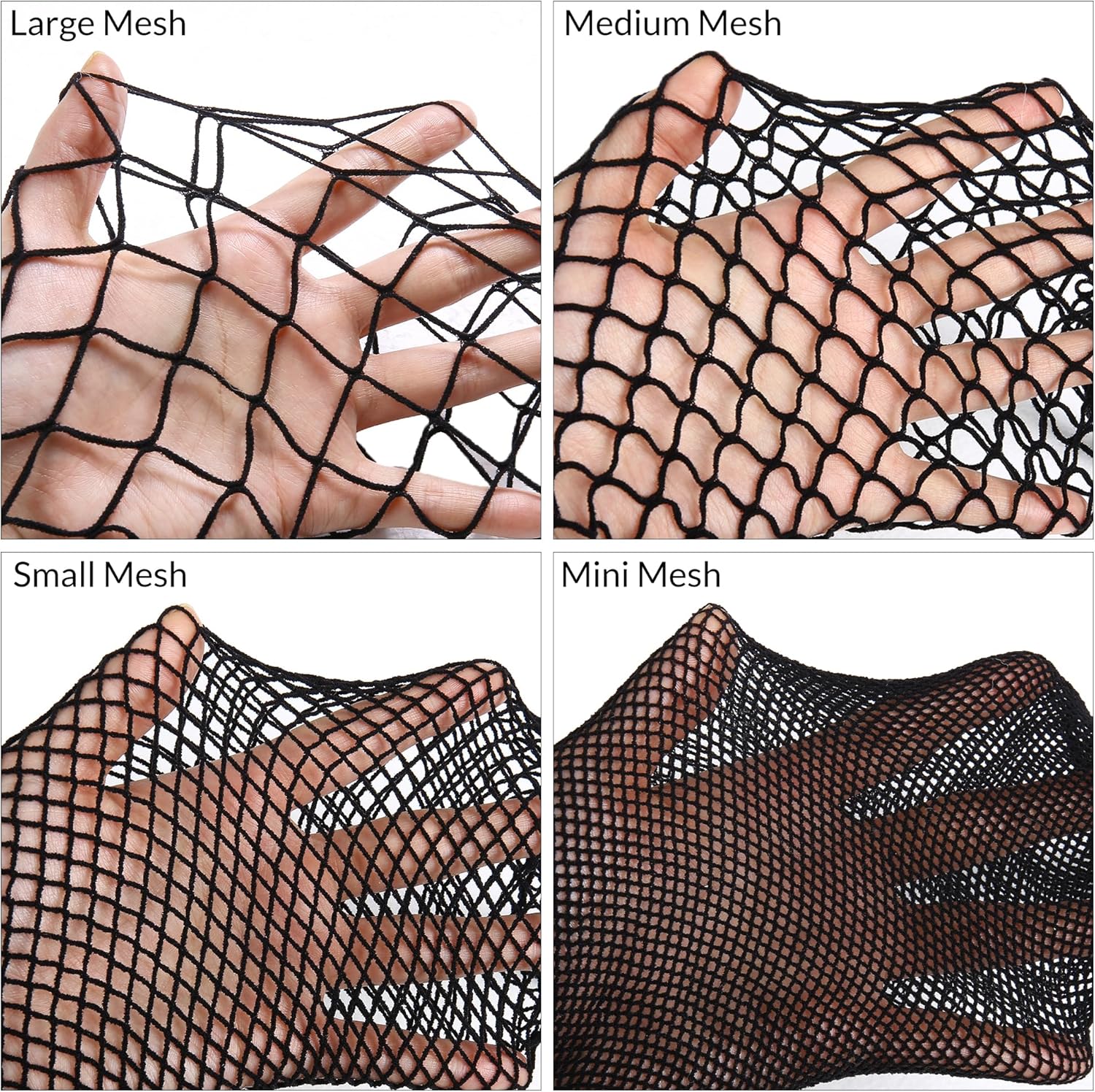 Benefeet Sox 2 Pack Womens High Waist Fishnet Tights Mesh Stockings Sexy Hollow Out Pantyhose Large & Medium Net - Image 3