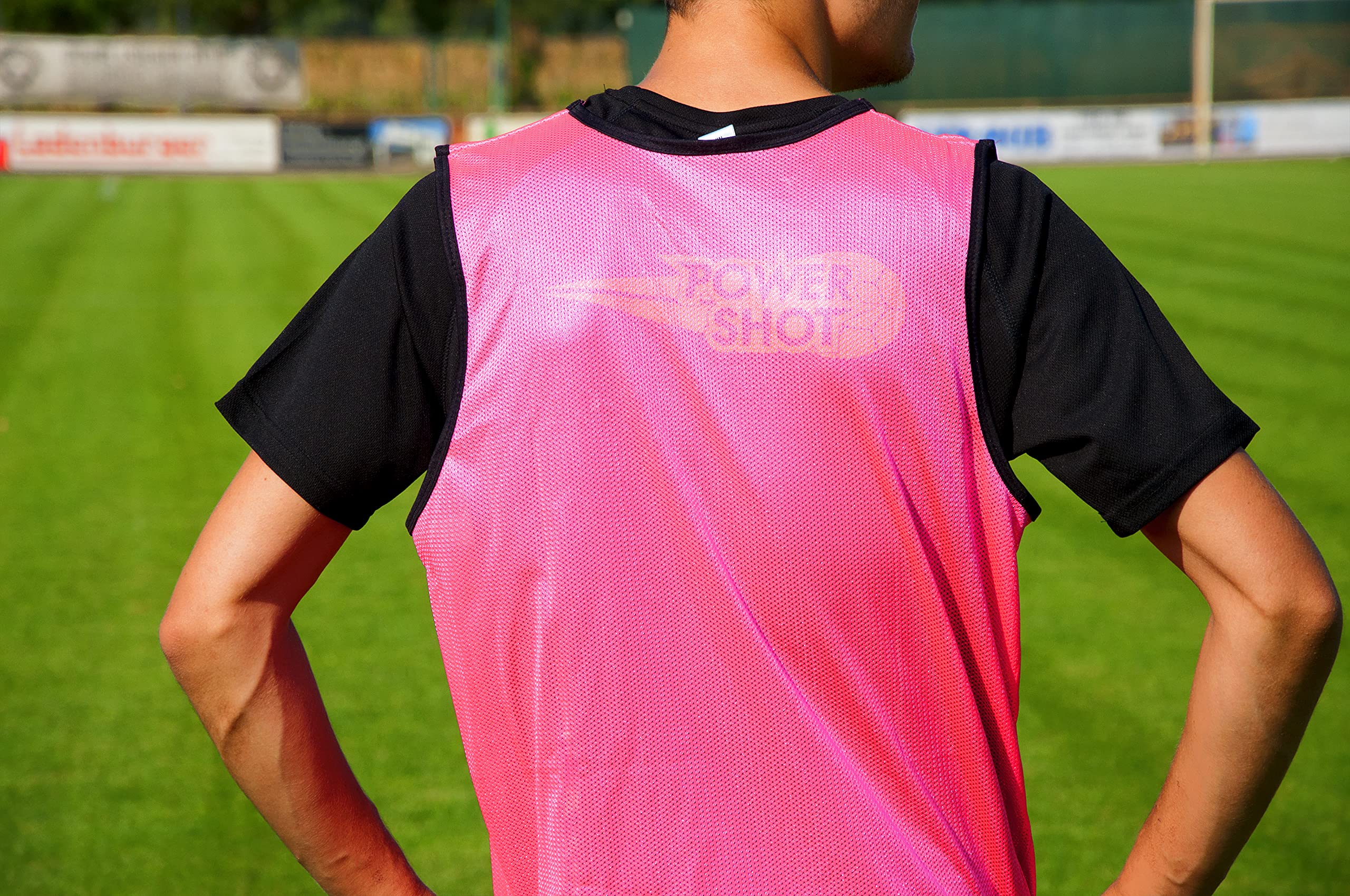 POWERSHOT Chasuble de Sport - Couleurs au Choix - Taille Adulte M-L/Enfant XS-S/et Grande Taille XL-XXL ! Résistant