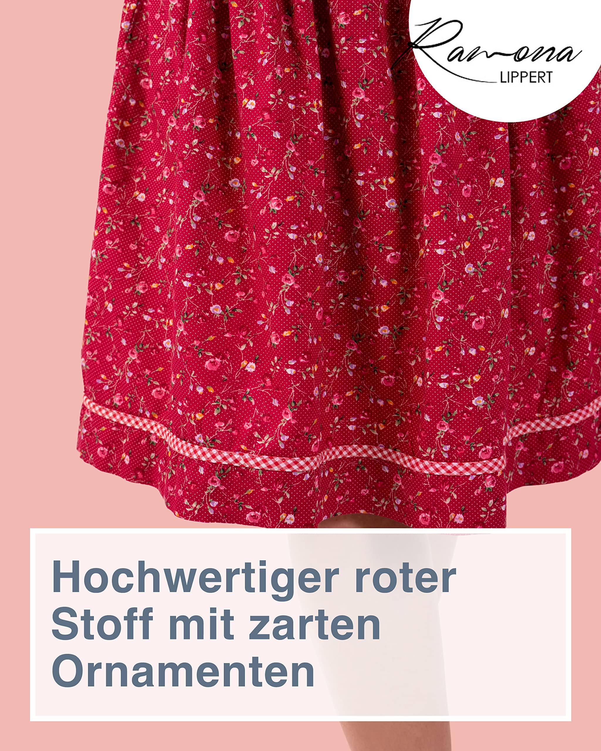 Ramona Lippert - Gonna - con orlo a palloncino - Donna Rot 50