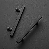Vista 2 de Ravinte Paquete de 55 tiradores cuadrados de 6 pulgadas de acero inoxidable negro mate para cajones de cocina, manijas de gabinete de 6 pulgadas