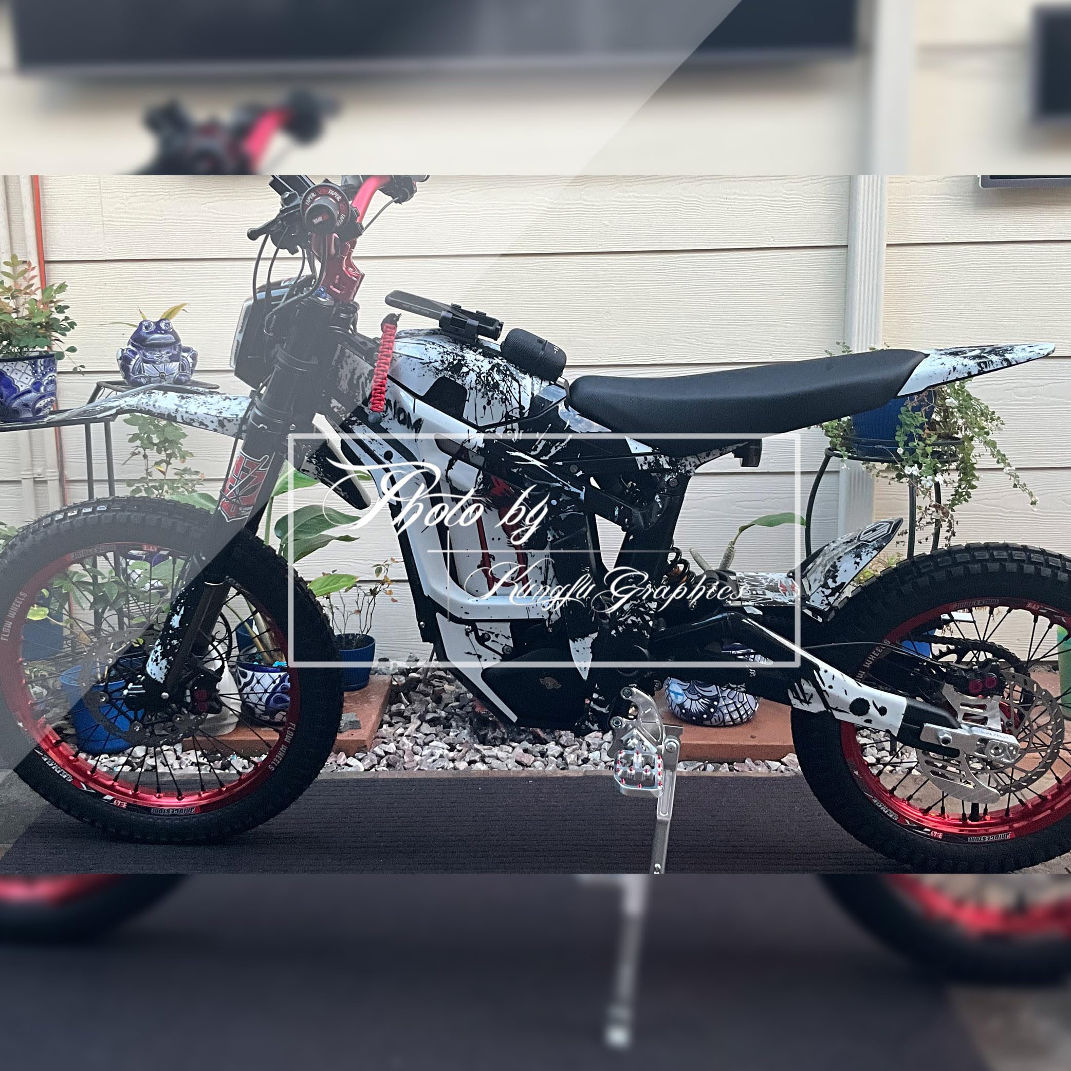 ELECTRIC × DRT ドライT Lサイズ BLACK × WHITE Amazon.com: Kungfu Graphics Decal Kit for Talaria Dirt Bike Sting