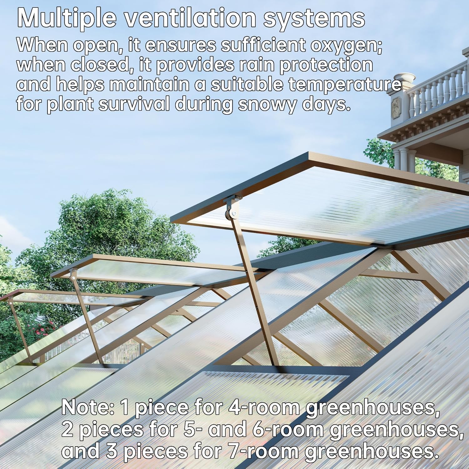 CQZY 8x10 FT Greenhouse for Outdoors,Green House for Outside,Dark Gray