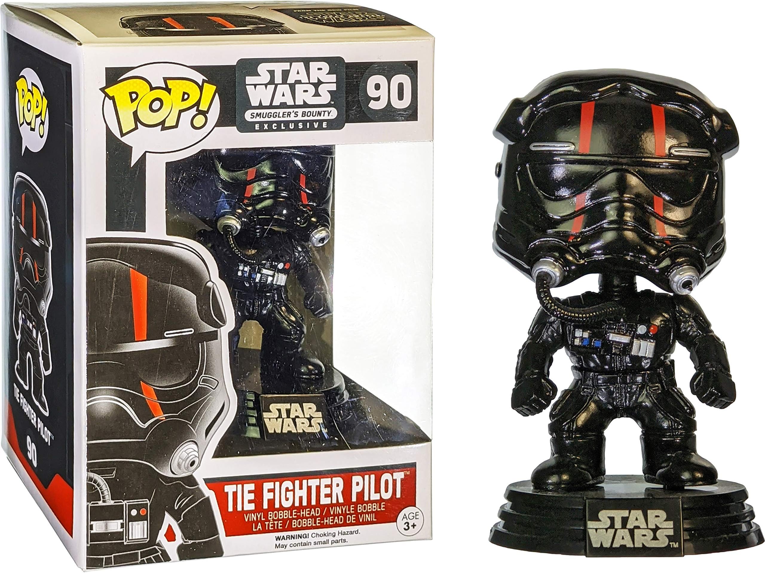 Tie Fighter Pilot (Smuggler's Bounty Exc): Funk o Pop! Vinyl Figure Bundle with 1 Compatible Graphic Protector (090 - 00023 - B)