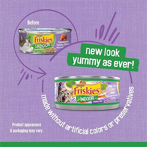 Miniatura 2 de Alimento húmedo para interior para gatos Purina Friskies,24unidades de 5.5oz