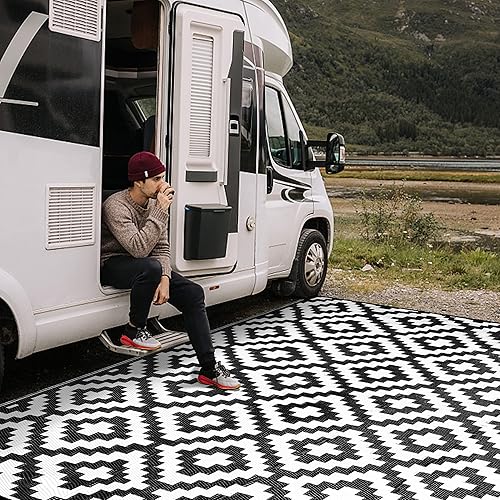 Miniatura 287 de SAND MINE - Alfombras reversibles, alfombra de pajillas de plástico, alfombra de área moderna, alfombra grande para suelo y exteriores, vehículos