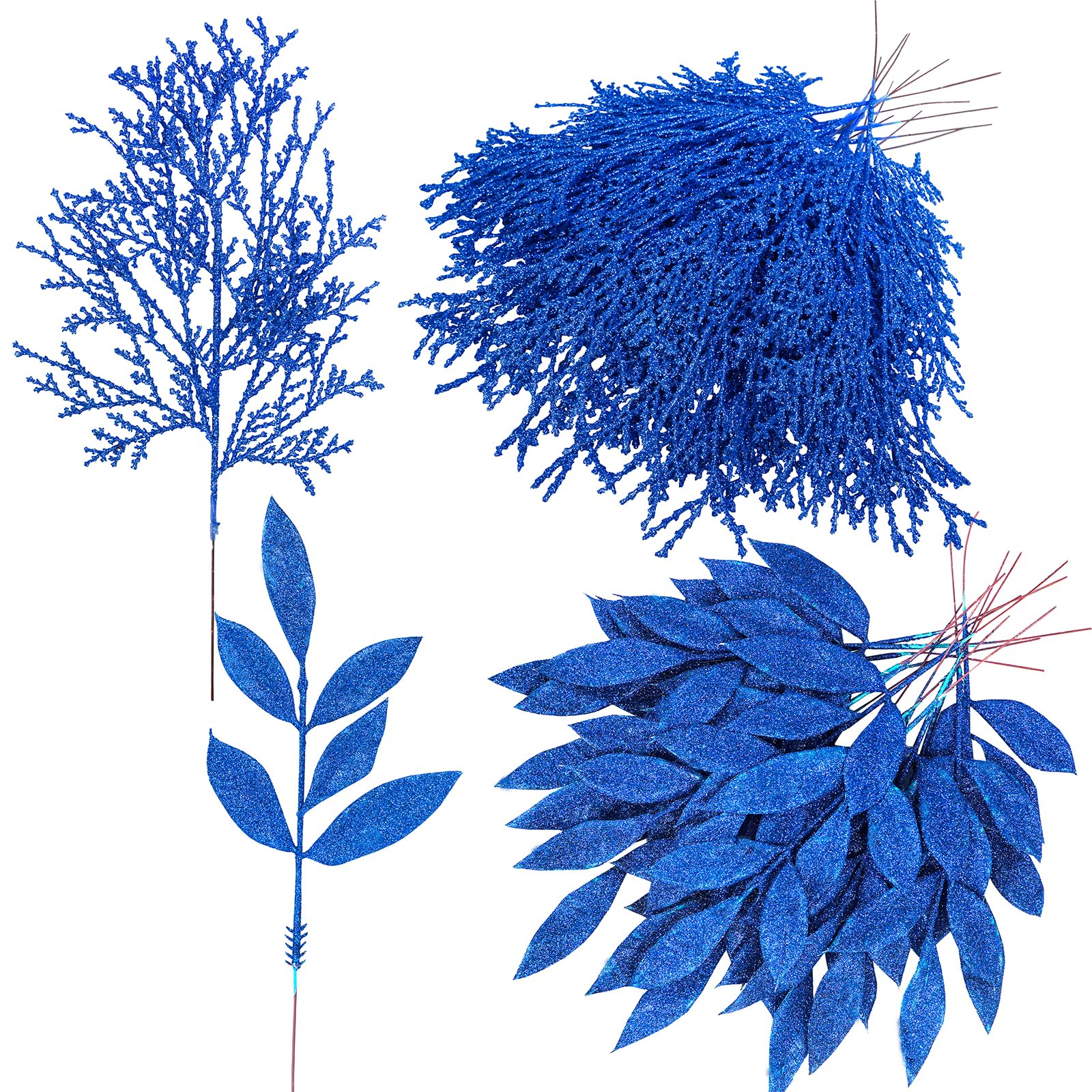 Amazon.com: Winlyn 30 Pcs Christmas Artificial Leaf Sprays Cedar