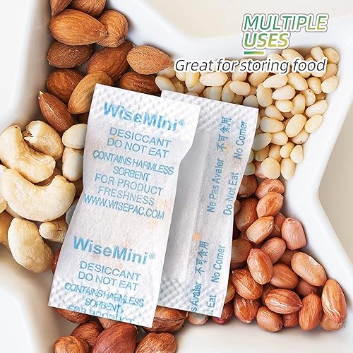 Miniatura 4 de Paquetes de gel de sílice, paquete de 2400 paquetes desecantes de 0.02 oz para almacenamiento, paquetes de sílice que indican el color, absorbentes