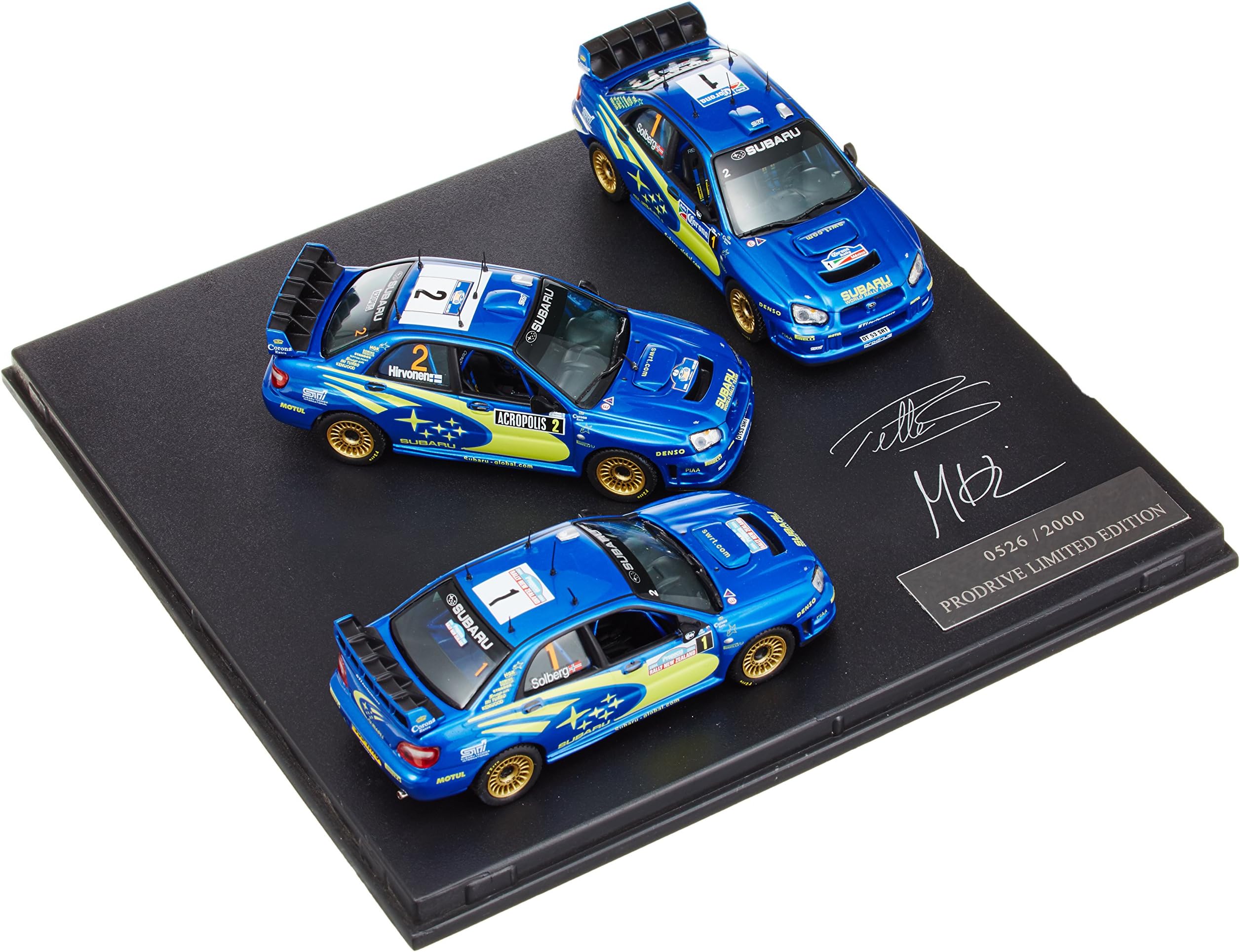 1/43 Subaru Impreza WRC 3 table set with flag (japan import)