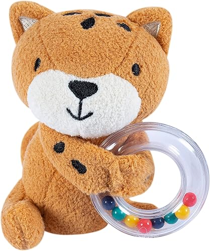 Miniatura 4 de Gerber Baby - Juego de 2 juguetes de sonajero y mordedor, guepardo y cocodrilo, talla única