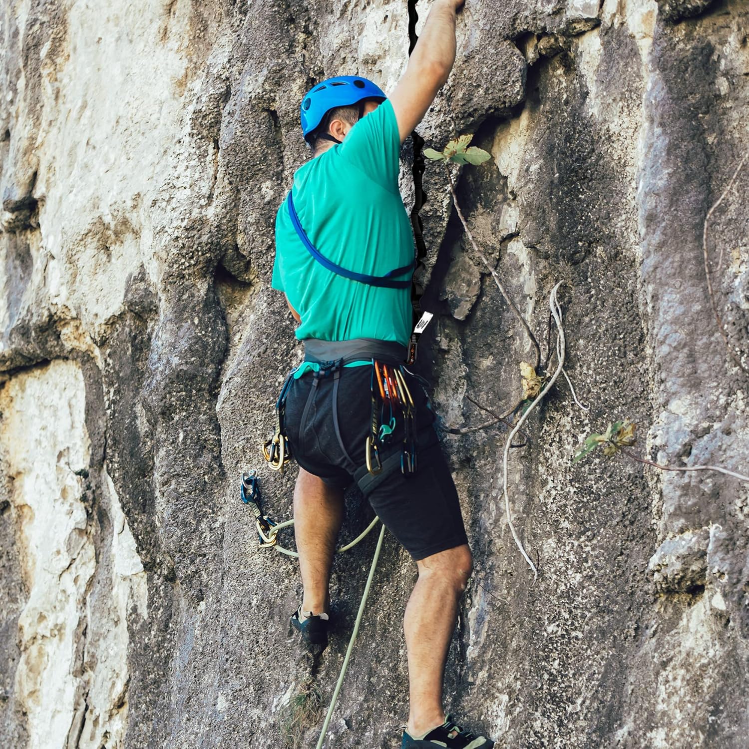 Rock-N-Rescue Daisy Chain - 15.5 kN, Nylon Multi-Loop Sling, Made in USA, Rock Climbing, Firefighter, and Rescue Gear