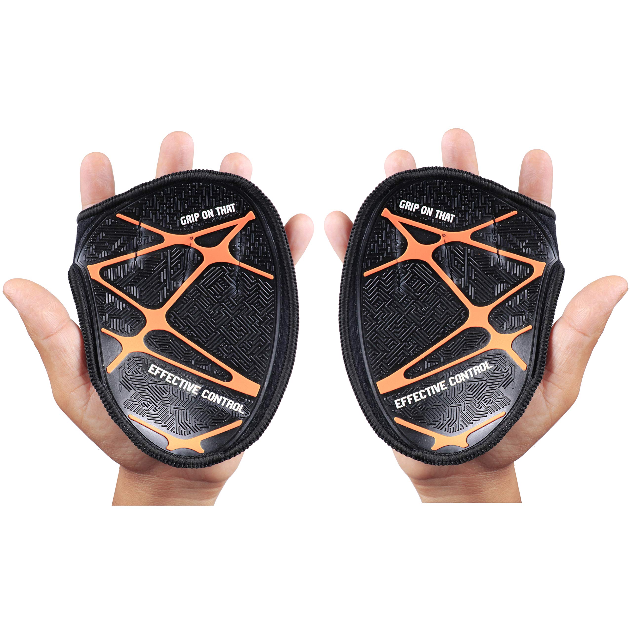 Kobo Weight Lifting Grip Pads/Hand Grips for Pull Ups/Gym Gloves for Functional Fitness Gym & Fitness Gloves, Black/Orange, Free Size (B087V743M3) Amazon Price History, Amazon Price Tracker