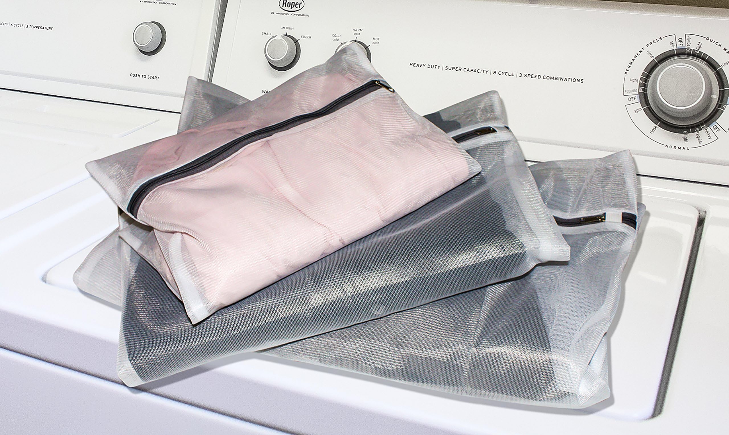 Fresh Delicates Laundry Wash Bags- 3 Pack, Fine Mesh