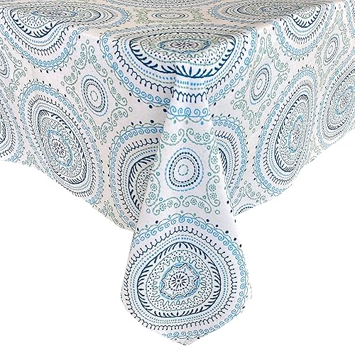 Newbridge - Manteles de tela resistentes a la suciedad para interiores y exteriores con estampado contemporáneo