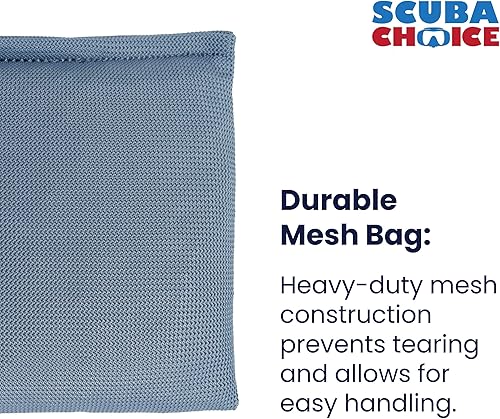 Miniatura 3 de Scuba Choice Peso de tiro de plomo de malla suave, 6 libras (fabricado en Estados Unidos), gris