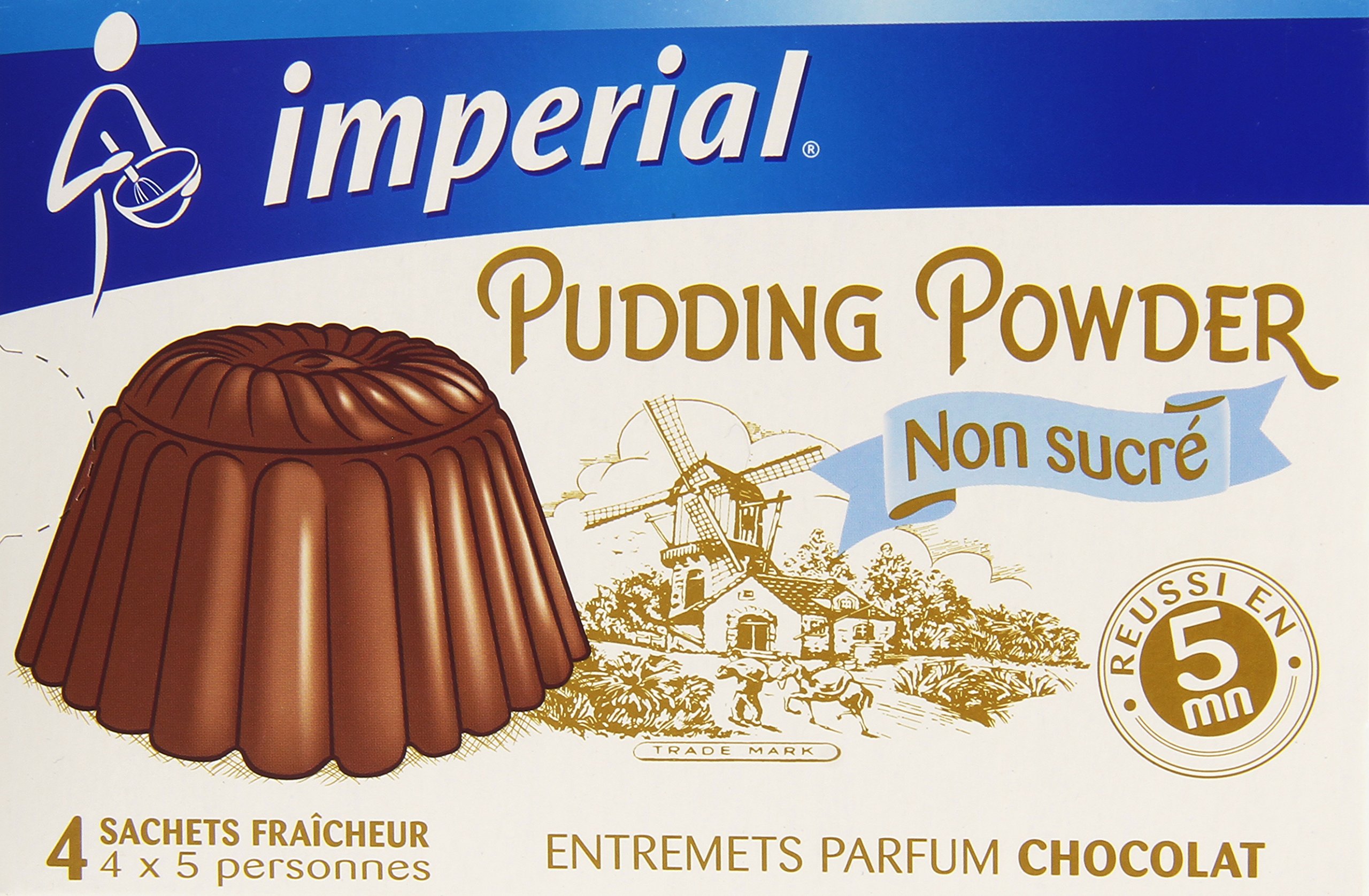 Imperial Préparation pour Pudding au Chocolat 4 Sachets de 35 g - Lot de 6