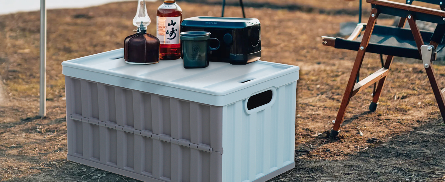 Amazon｜【収納力UP】コンテナ ボックス 折り畳みコンテナ 64L*3個