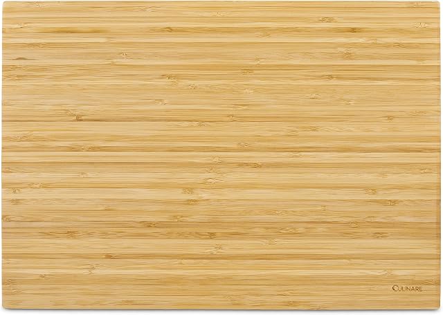 Culinare Naturals C70026 Wooden Chopping Board | Sustainable Bamboo | 370mm x 260mm | Large Kitchen Food Chopping Wood Block | Includes 1 x Cutting Board | Not Dishwasher Safe