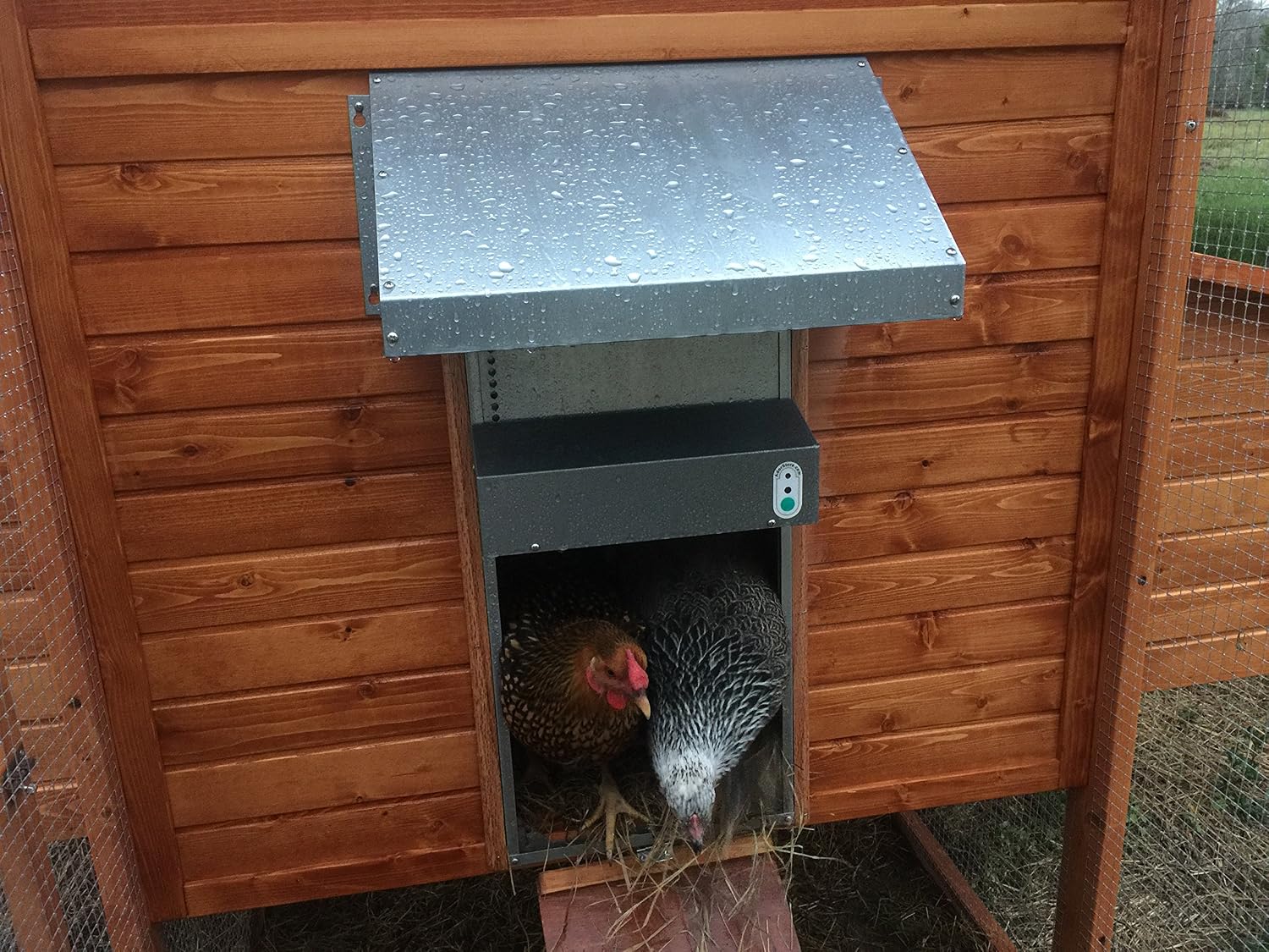 ADOR1 Automatic Chicken Coop Door, Complete with Battery