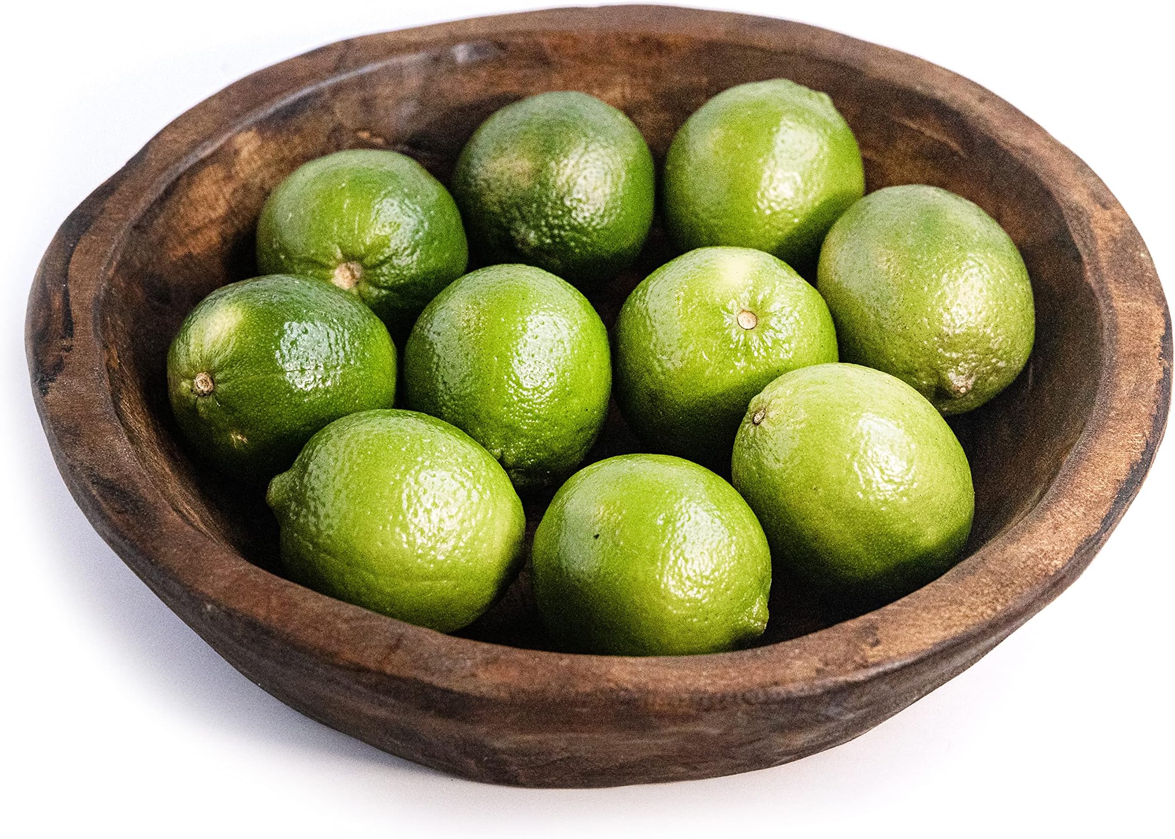 Red Barn Candle Company Wood Dough Bowl - 12" Round Wooden Decor Bowl for Fruits, Potpourri & More - Spanish Oak - Rustic Home Decoration Centerpiece - Handmade & Imported from Mexico (Natural Brown)