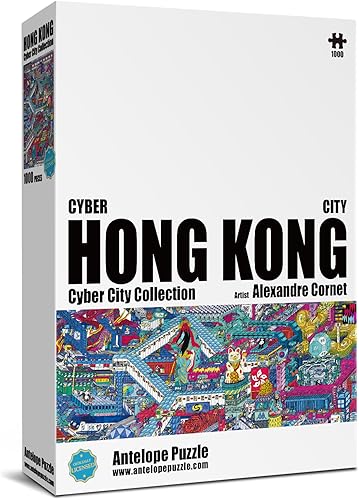 Miniatura 7 de Antelope - Rompecabezas de 1000 piezas para adultos, rompecabezas de cibernética de 1000 piezas, forma única, creativo, innovador rompecabezas