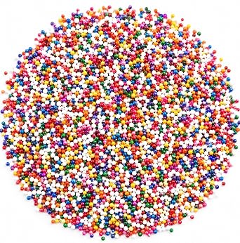 Rainbow Nonpareils - 2 lbs Bulk Bag of Colorful Crunchy Candy Sprinkles for Desserts Toppings Baking or Decoration