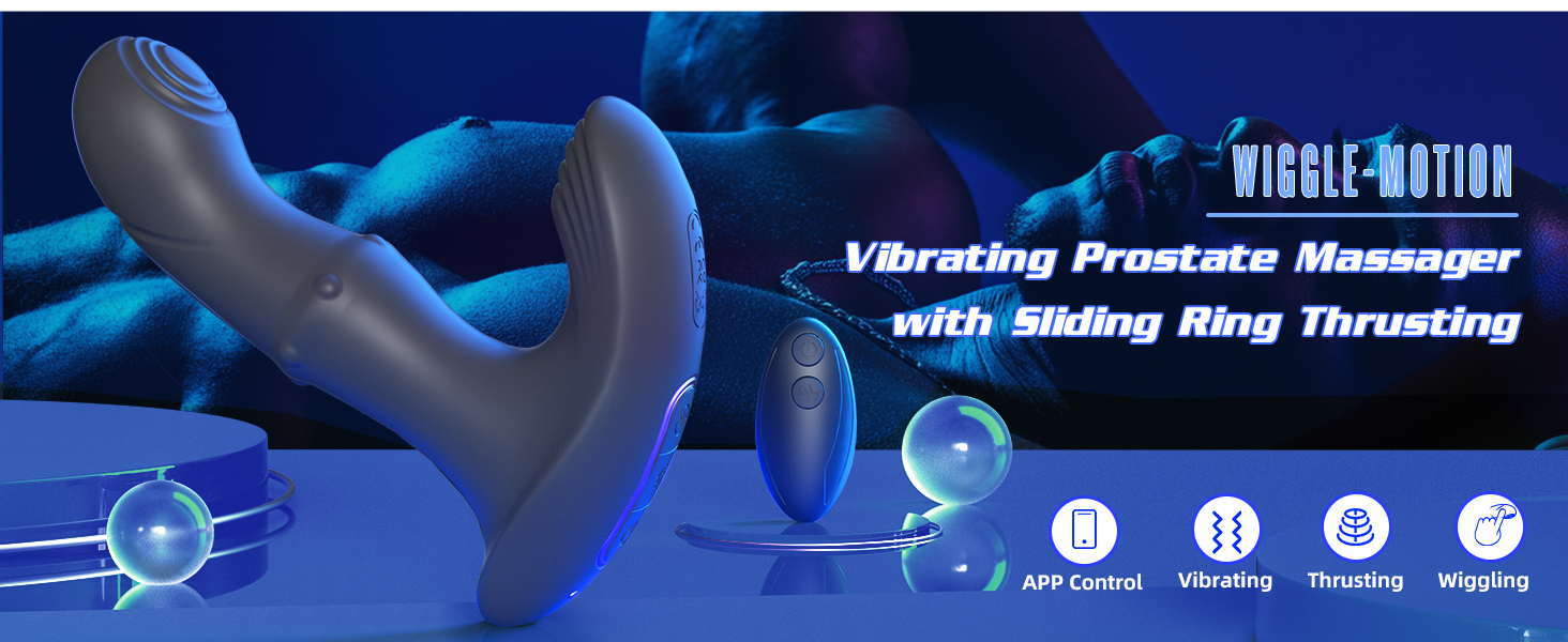 Amazon.com: Wiggling Prostate Massager with Beaded Thrusting Ring, Vibrating  Anal Butt Plug, App Remote Control Anal Male Adult Sex Toys for Men Women  Couples, Fatdhu Anal Dildo Vibrator Sex Toy Game Play :