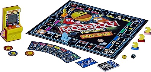 Miniatura 4 de Monopoly Arcade Pac-Man Juego de mesa para niños de 8 años en adelante; incluye unidad bancaria y arcade