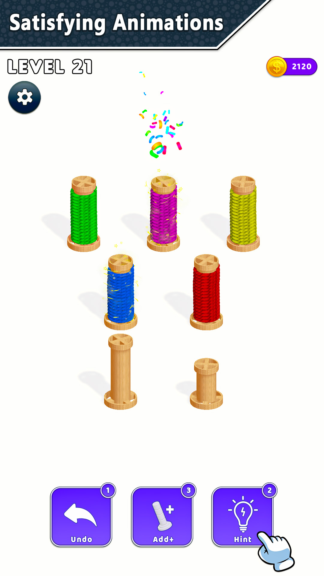 Knit Rope Color Puzzle 3D: Thread Sorting & Untangle Master Game for ...
