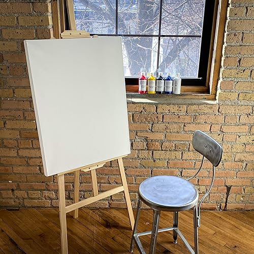 Miniatura 8 de milo Lienzo estirado para artista, 24 x 30 pulgadas, paquete de 4, perfil de galería de 1.5 pulgadas de grosor, lienzo grande imprimado de 11 onzas