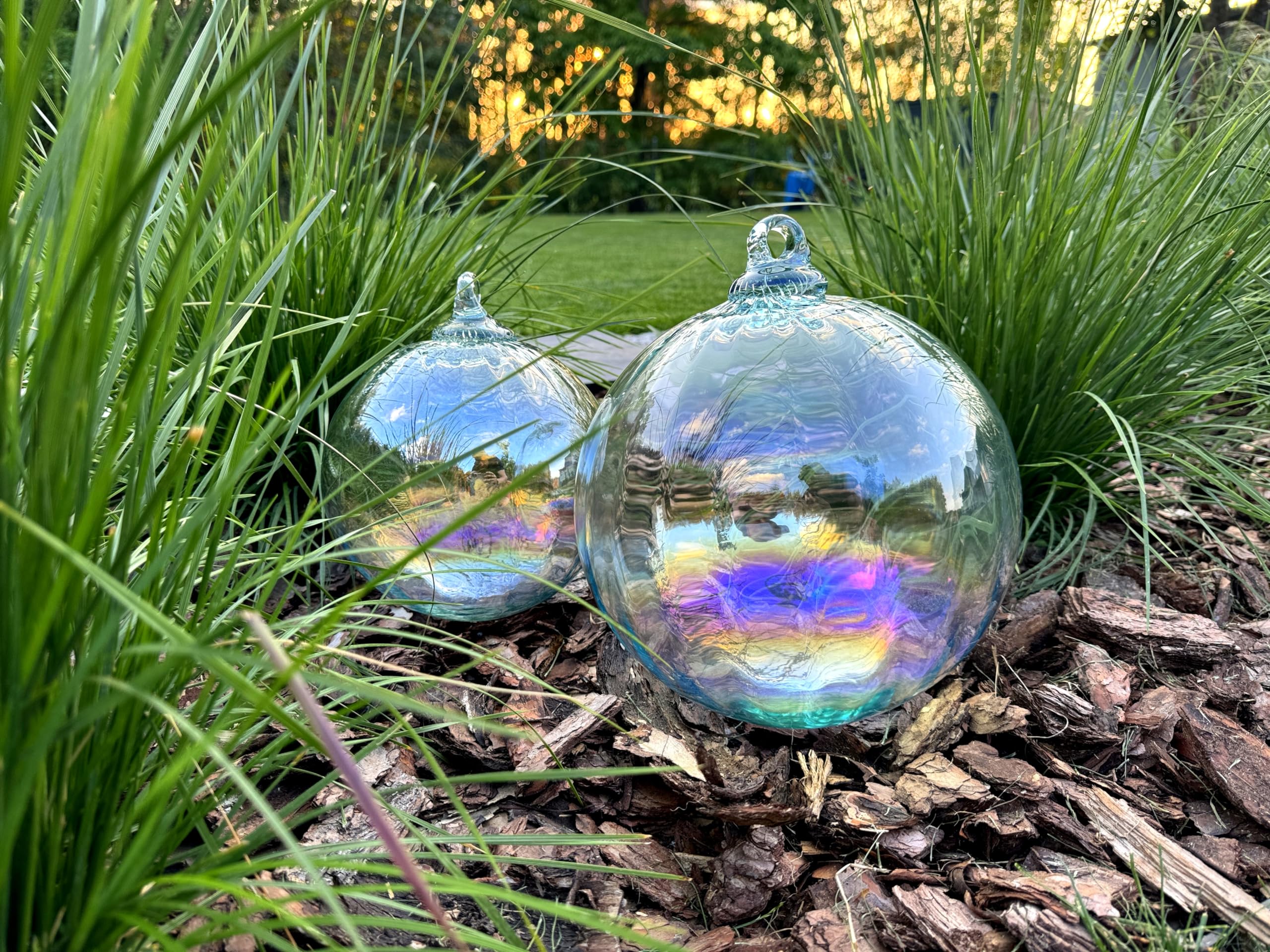 Metex Regenbogen Deko-Blase – Dekoration für Ihren Garten und Teich 20 x 20
