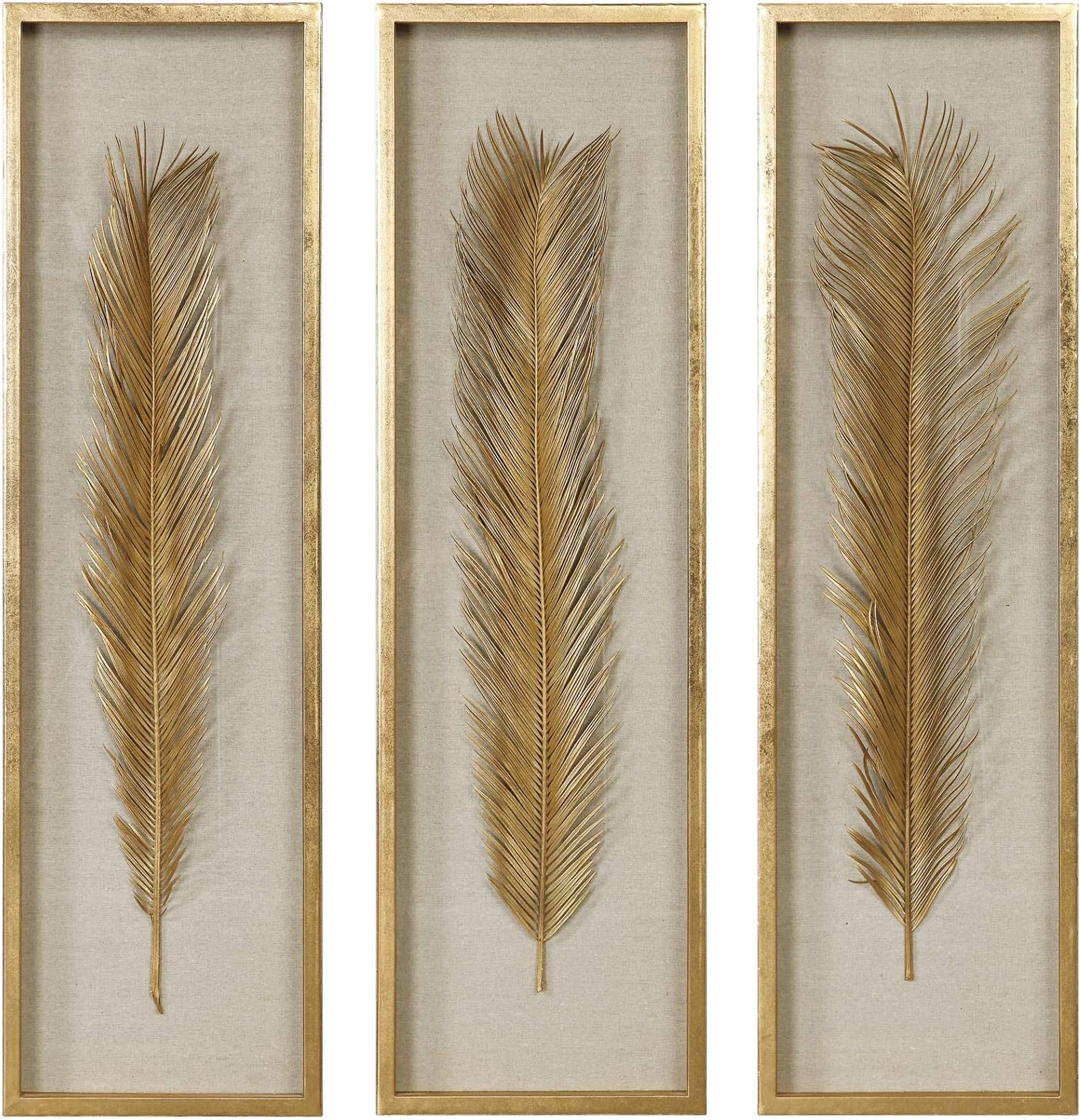 Palma 48 1/4" High 3-Piece Shadow Box Framed Wall Art Set