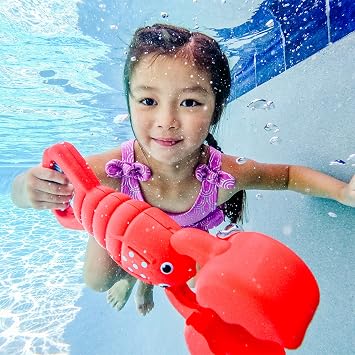 Melissa & Doug Sunny Patch Louie Lobster Claw Catcher - Grab-and-Squeeze Pool Toy
